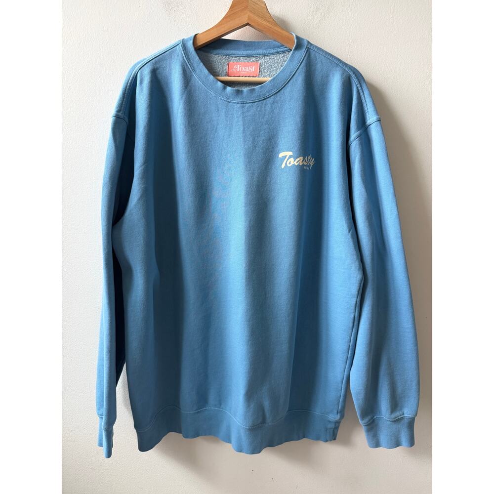 Toasty crewneck cerulean women's size large